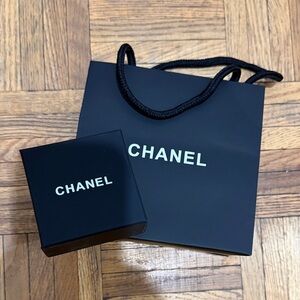 CHANEL Black Bag and Box Set